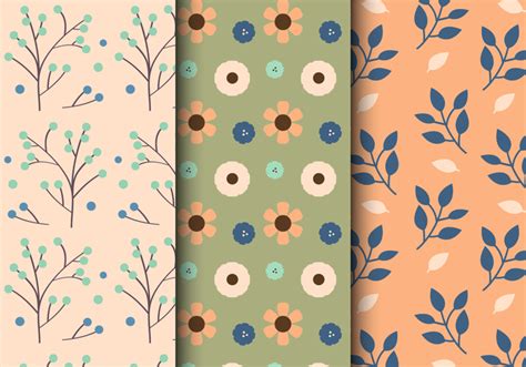 Autumn and summer season background vectors. Free Autumn Floral Pattern - Download Free Vectors ...