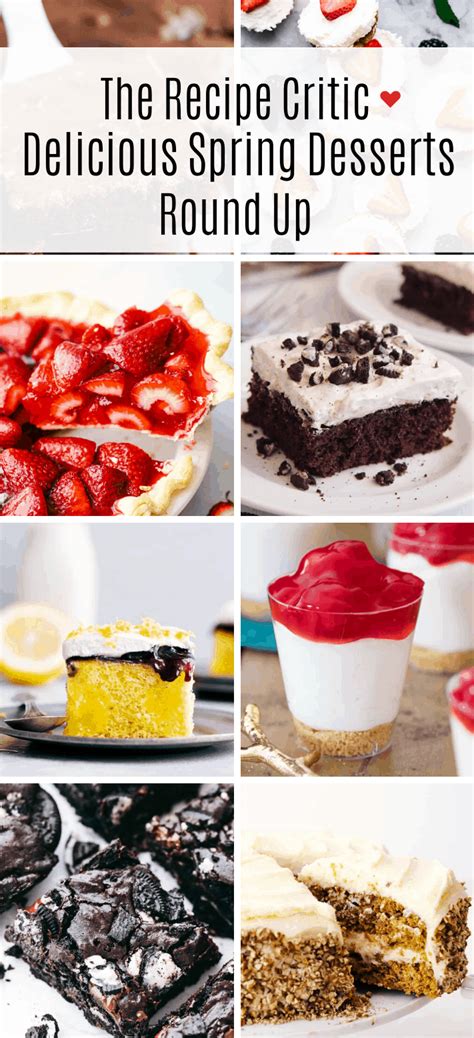 Various Desserts Are Shown With The Words The Recipe Crick Delicious