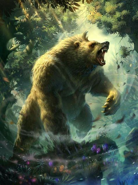 Pin De Osi Lussahatta En Fantasy Arte De Osos Arte De Criaturas Míticas Concepto De Arte De