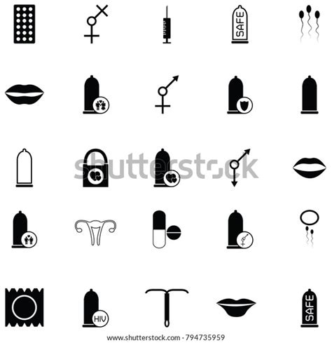 Safe Sex Icon Set Stock Vector Royalty Free 794735959 Shutterstock