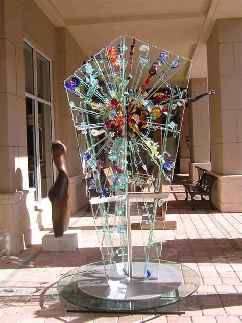Outdoor Glass Sculpture Modern Stained Glass Glass Art Glass Sculpture