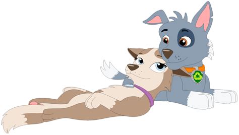 T Rocky And Tundra By Darthgoldstar710 Paw Patrol Fan Art