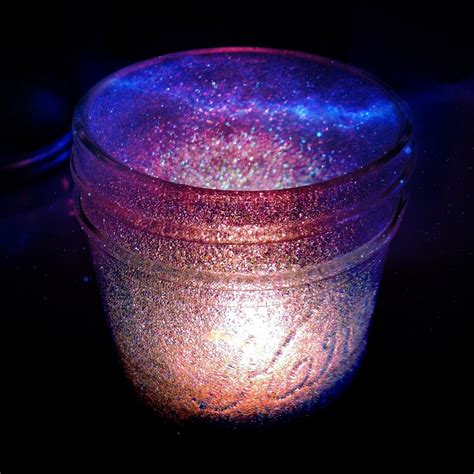 Galaxy Glitter Mason Jars Glitter Mason Jars Fairy Jars Mason Jar