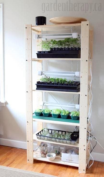 Diy Plant Shelf With Grow Lights To Give Your Seeds The Right Start