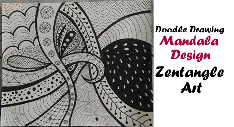 Luckily we don't need a lot and. Mandala Art Tutorial for Beginners, How To Draw Zentangle Design, Easy Doodle Drawing step by step