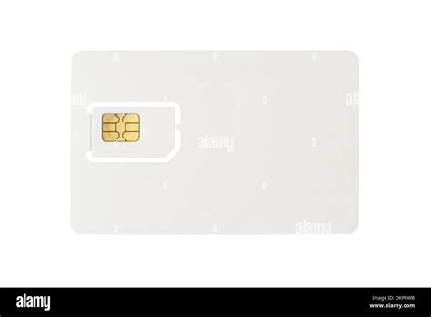 Blank Sim Card Stock Photo Alamy