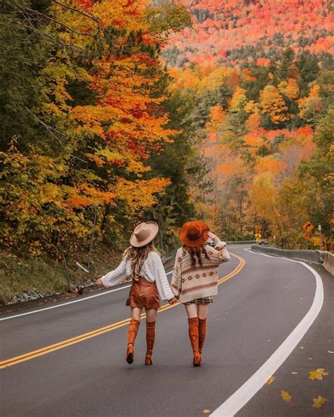 Upstate New York Scenic Drive Fall Sweaters Girls Trip Besties
