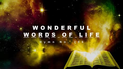 Wonderful Words Of Life Hymn No 286 Sda Hymnal Instrumental