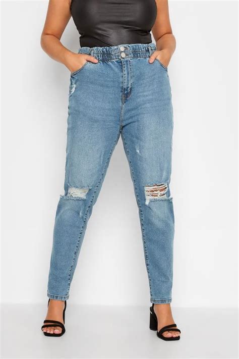 Womens Plus Size Ripped Jeans Yours Clothing