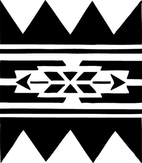 Stencil Native American Wall Border 10x87 No223