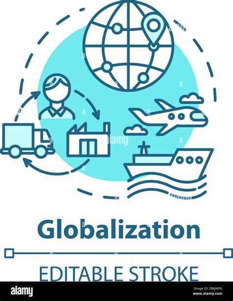 Globalization Concept Icon International Economy Global Distribution