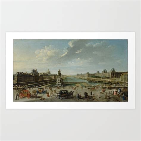 Nicolas Jean Baptiste Raguenet A View Of Paris From The Pont Neuf Art