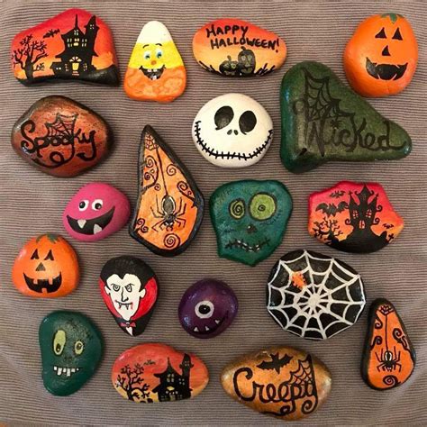 Spooky Halloween Rock Painting Ideas Artofit