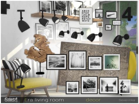 Era Livingroom Decor By Severinka Sims 4 Decor