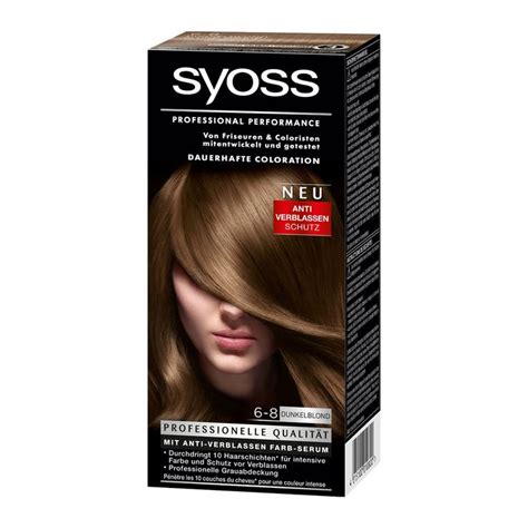 Syoss Color Classic 6 8 Darkblond Offers An Intensive Long Lasting