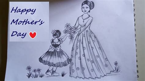 Mothers Day Drawings Easy Step By Step At Drawing Tutorials