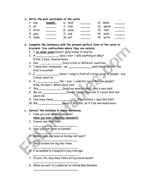 Grammar Review Esl Worksheet By Tavoal