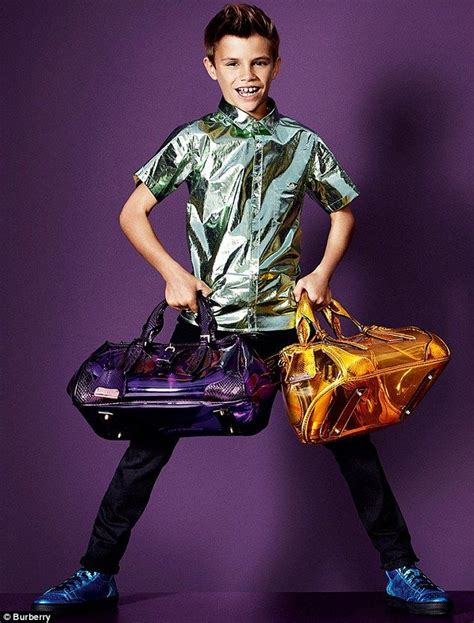 Romeo Beckham Steals The Show Again In Burberry S Fun Ad Campaign For New Bag Alongside Edie