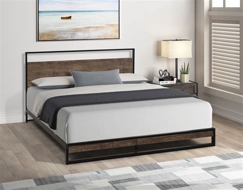 Modern Queen Size Bed Homelegance Miter 503417625 Contemporary Queen