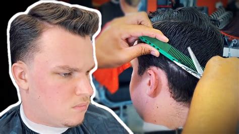 Scissor Over Comb With Light Taper Barber Tutorial Youtube