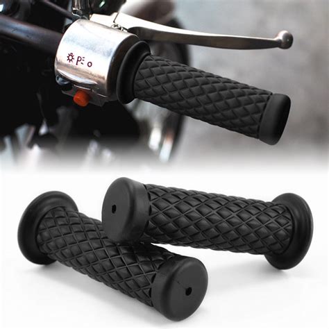 controls 7 8 22 mm 1 24 mm 2 pairs motorcycle handle grips black non slip handlebar grips soft