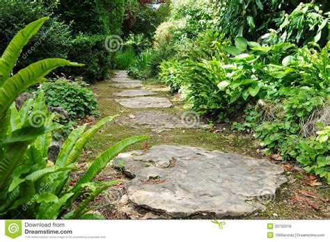 Stepping Stone Garden Path Stock Photo Image Of Beautiful