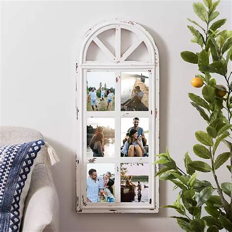 6 Opening White Distressed Arch Collage Frame Kirklands Home