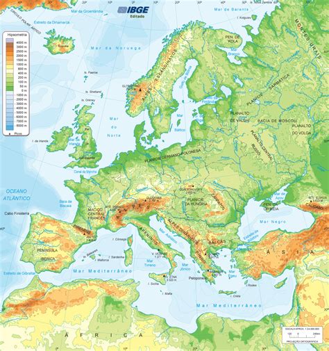 Mapa Fisico Da Europa