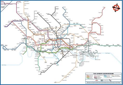 Maximizing Progress Realistic Tube Map Mapping Under London