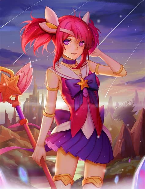 Rarts Star Guardian Lux Skin League Of Legends Lol Game Fan Art