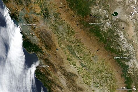 Noaa Satellite Imagery California The Golden Brown State Snowbrains