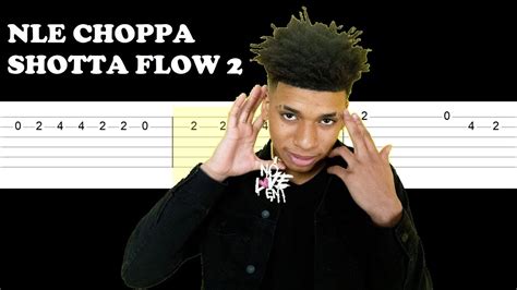 Nle Choppa Shotta Flow 2 Easy Guitar Tabs Tutorial Youtube