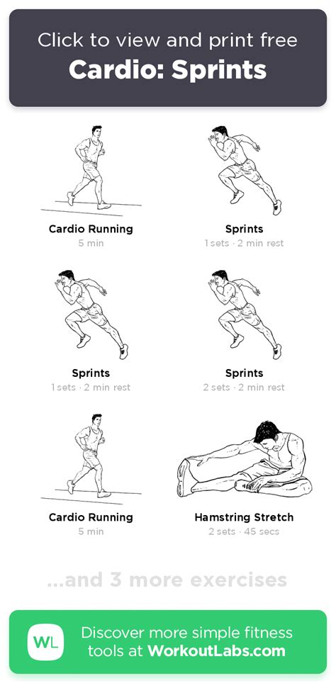 Cardio Sprints Click To View And Print This Illustrated Exercise