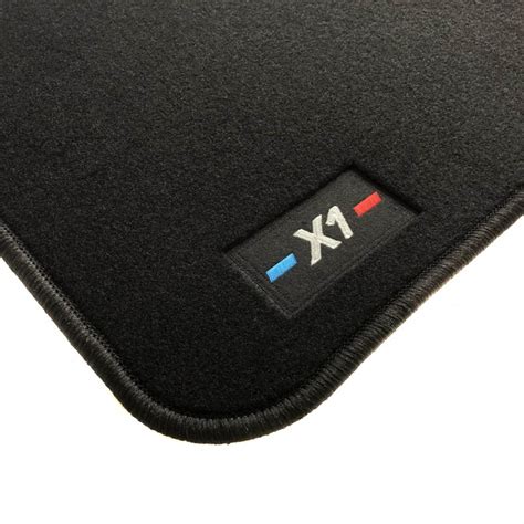 Car floor mats for bmw all weather semi custom black trimmable fits 5 pcs. BMW X1 F48 (2015-2018) tailored M Performance car mats