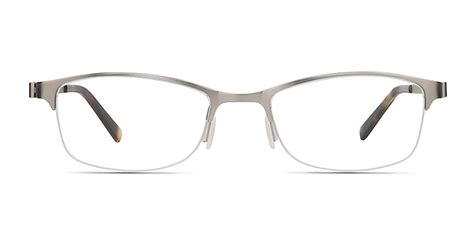 Pearl Rectangle Silver Semi Rimless Eyeglasses Eyebuydirect