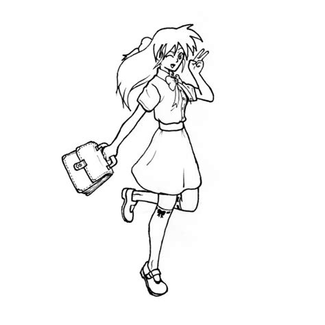 School Girl Drawing At Getdrawings Free Download