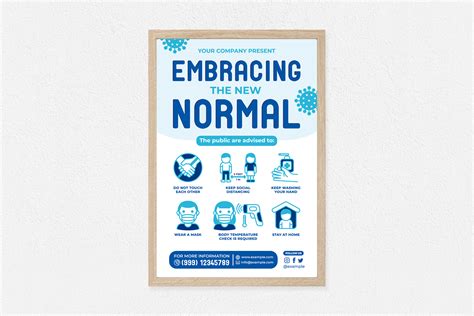 Embracing The New Normal Poster Graphic By Medzcreative · Creative Fabrica