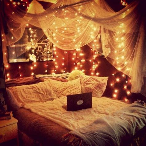 90 Fairy Lights For Bedroom Ideas To Beautify Your Bedroom Fairy Lights Bedroom Diy Living
