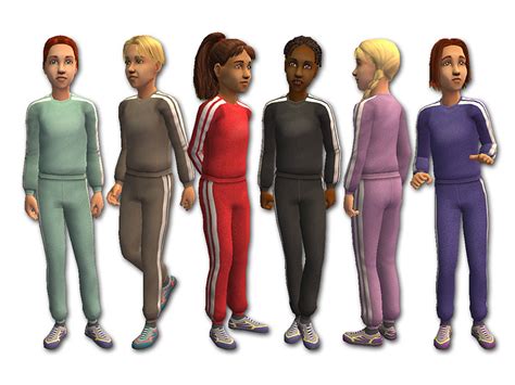 Mod The Sims Tracksuits For Kids