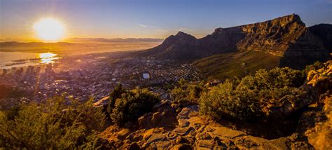 Sunrise Over Cape Town With Table Mountain Rpics