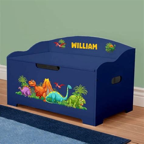 Personalized Dibsies Modern Expressions Dinosaurs Toy Box