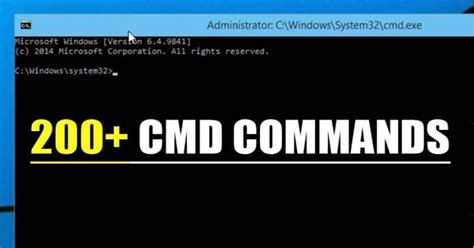List Of All 200 Cmd Commands For Windows Updated