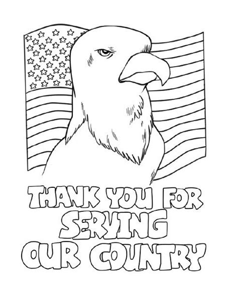 Happy Veterans Day Coloring Page