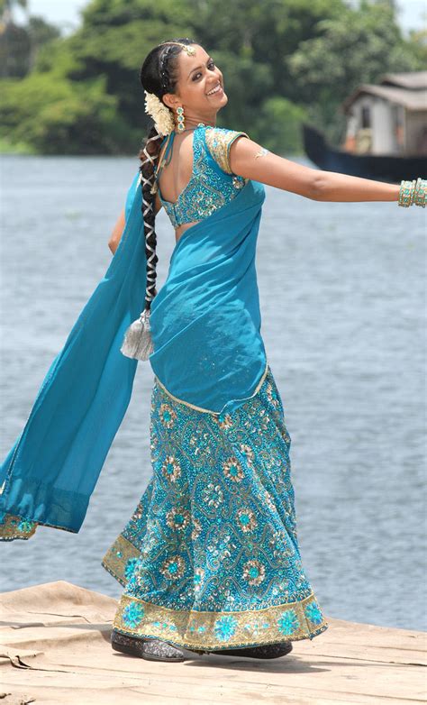 Actress Bhavana New Look In Half Saree Hot Photo Gallery Stills