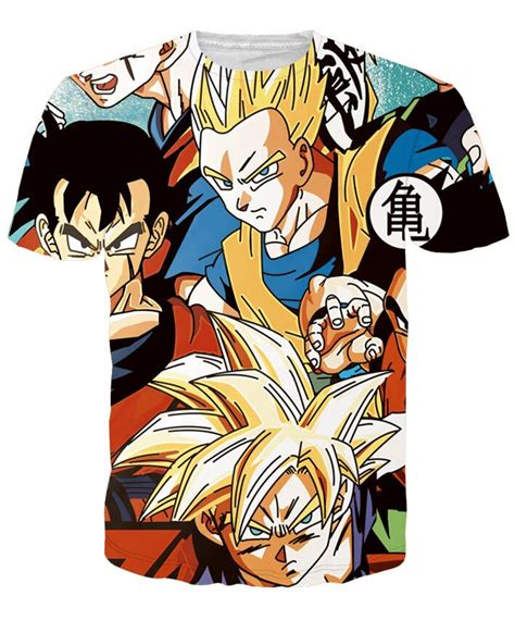 Hot Japanese Dragonball Goku Hd Comics 3d T Shirt Printed Funny Fashion
