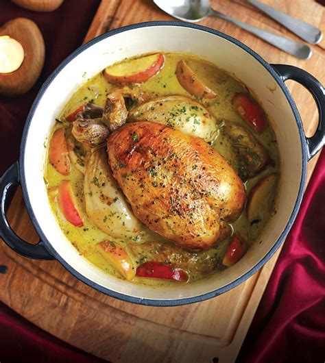 Pot Roast Chicken With Cider And Apples • Northern Life