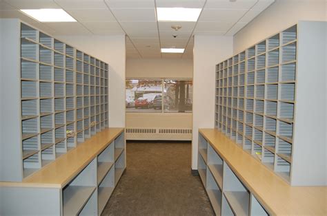 National Bank Corporate Mailroom Hamilton Sorter Casework Greenguardcertified