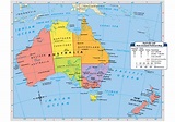 Map of Australia and New Zealand | PLACES AND THINGS