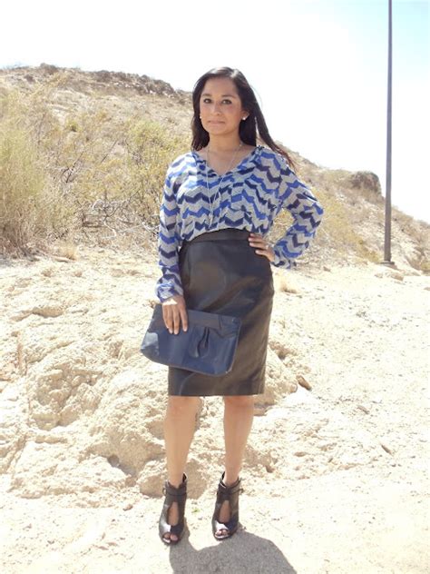 Latina Fashion Diaries Styling Lookbook Leather Pencil Skirt Two Ways