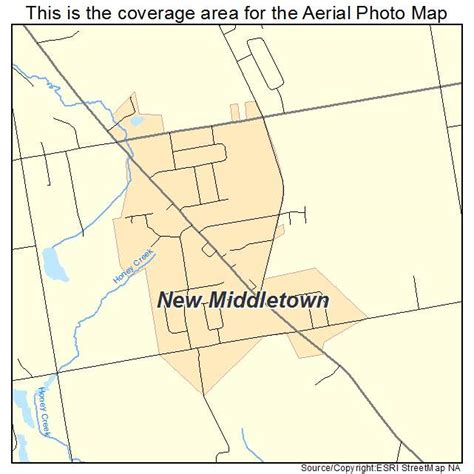 Aerial Photography Map Of New Middletown Oh Ohio